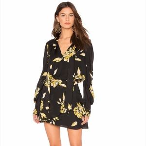 JOIE 100% Silk Tie Neck Mini Dress Size 6